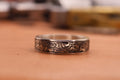 Western engraved scroll ring Silver .950 Size 13US